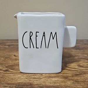 Rae Dunn Ivory Ceramic Cream Container NWOT